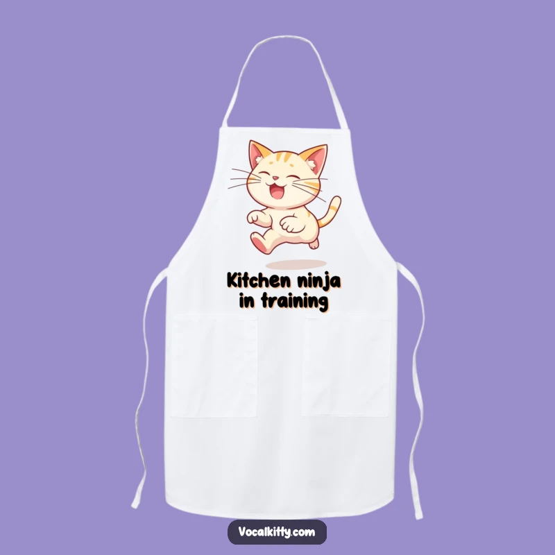 Funny Cat Apron: Kitchen Whiskers of Fun, Perfect for Chefs and Jokers