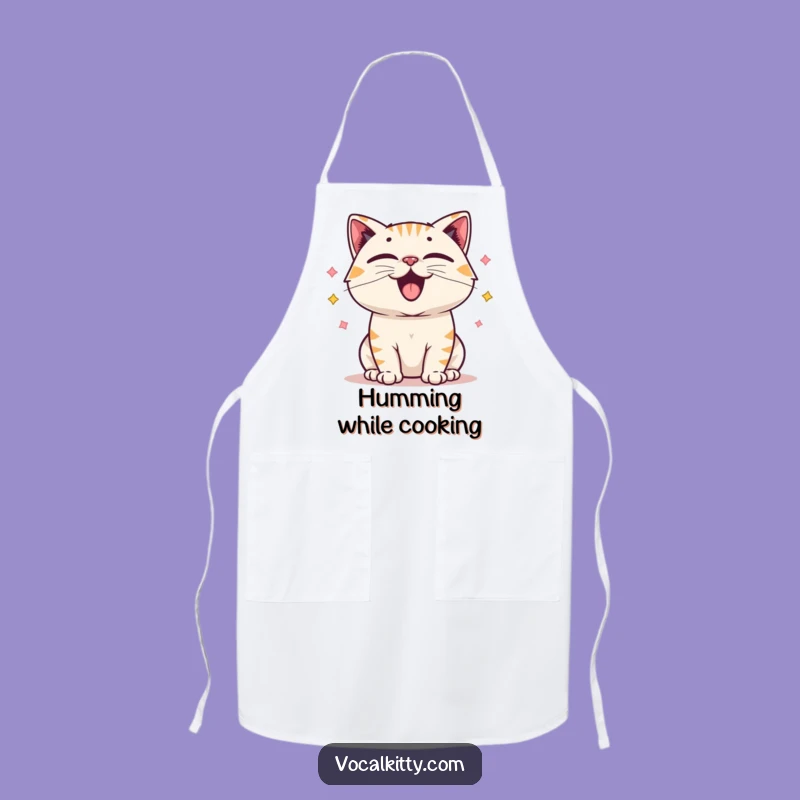 Funny Cat Vocal Cords Apron: Happy Sound Kitchen Wear, Perfect Funny Gift