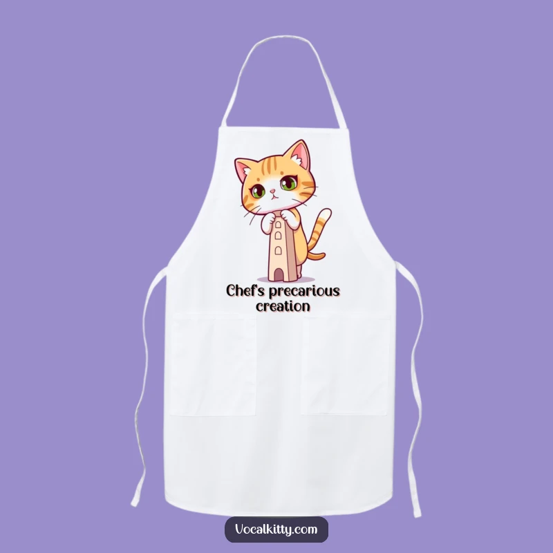 Funny Focused Cat Apron, Kitchen Concentration Gift