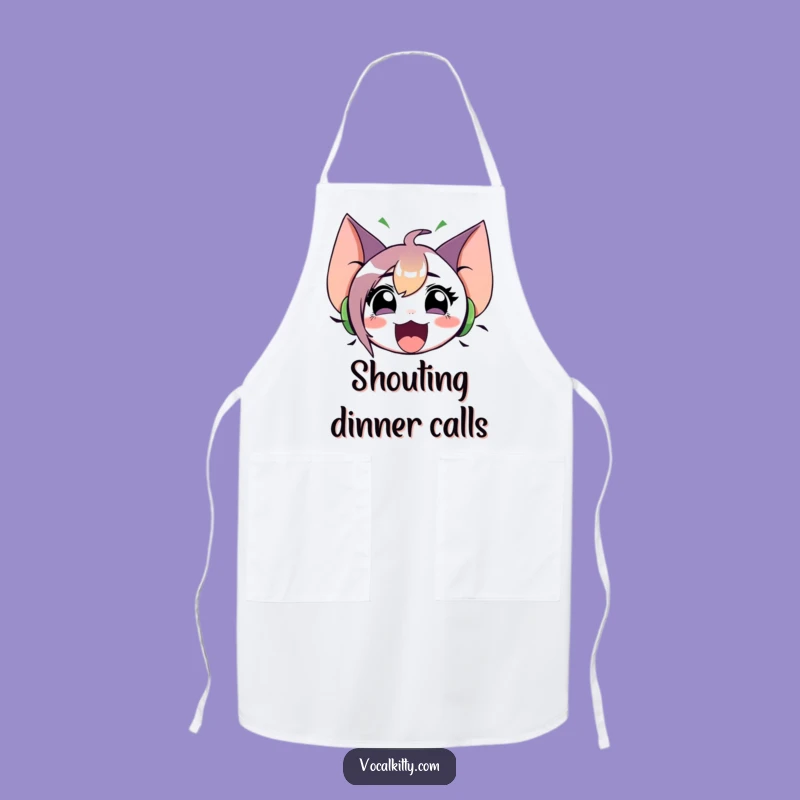 Funny Loud Character Apron: Big Ears Chef, Music Lover Gift