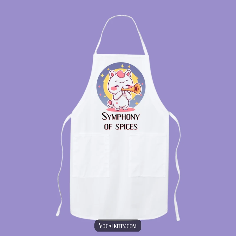 Funny Trumpet Voice Box Apron: Character's Kitchen Sound Fun