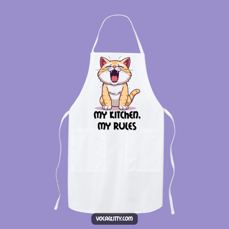 Funny Roaring Cat Apron - Cook with Feline Power!