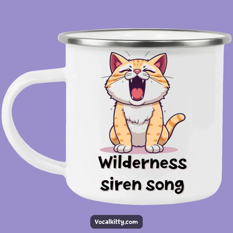 Funny Roaring Cat Camping Mug - Adventure Fuel with a Growl!