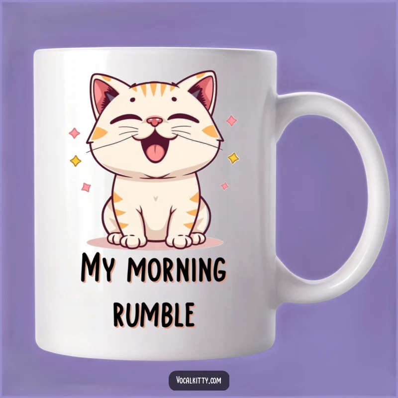 Funny Cat Vocal Cords Mug: Joyful Cat Sound Apparel, Perfect Funny Gift