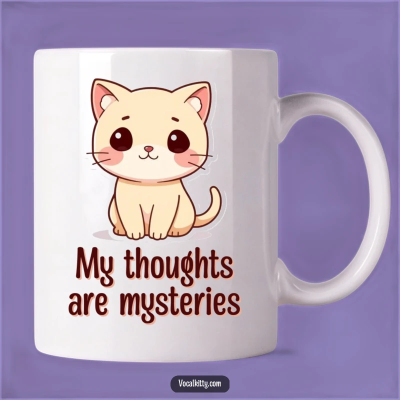 Funny Curious Cat Mug, A Question Mark Tail, Perfect Funny Gift for Cat Lovers