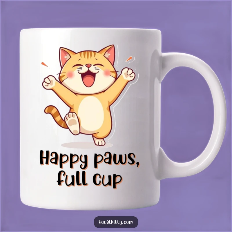 Funny Stomping Cat Mug: The Purr-fect Gift for Loud and Joyful Felines!