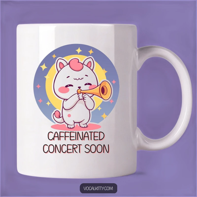 Funny Trumpet Voice Box Mug: Character's Sound Production is Hilarious Gift