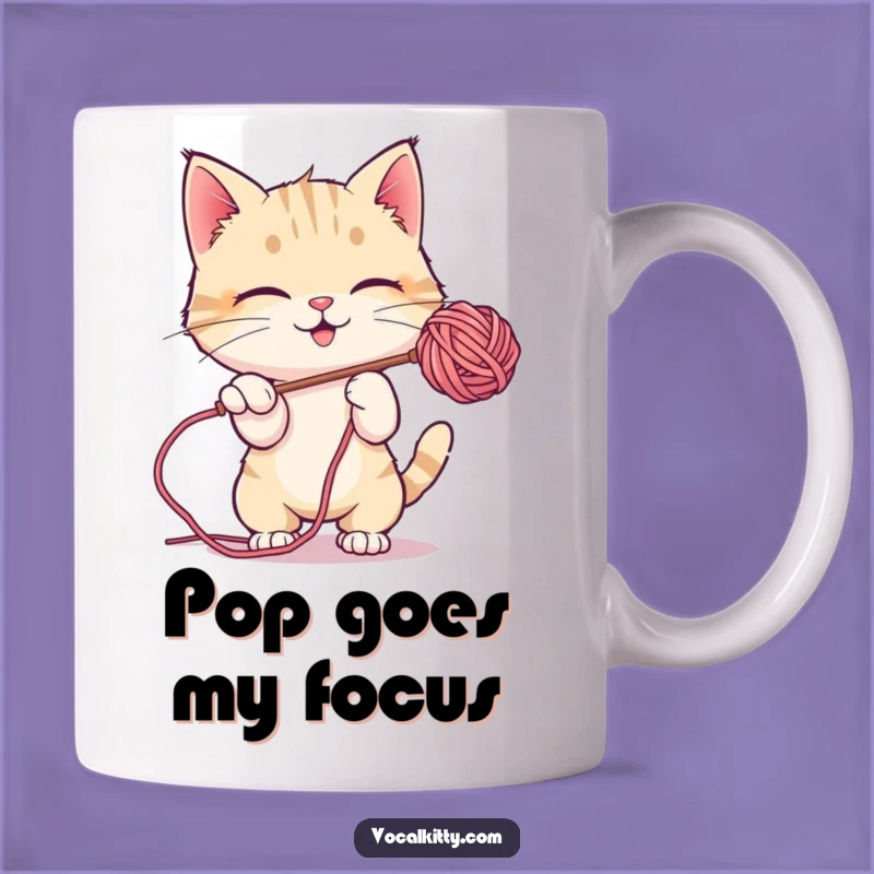 Funny Bubble Batting Cat Mug, Playful Joy, Perfect Fun Gift