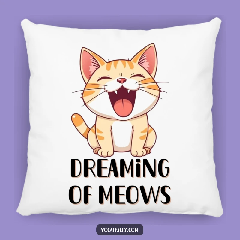 Funny Cat Pillow: Joyful Roar, Loud Meow, Cozy & Comfy Gift