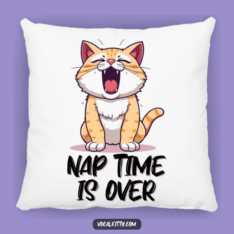 Funny Roaring Cat Pillow - Comfy & Loud Home Accent!