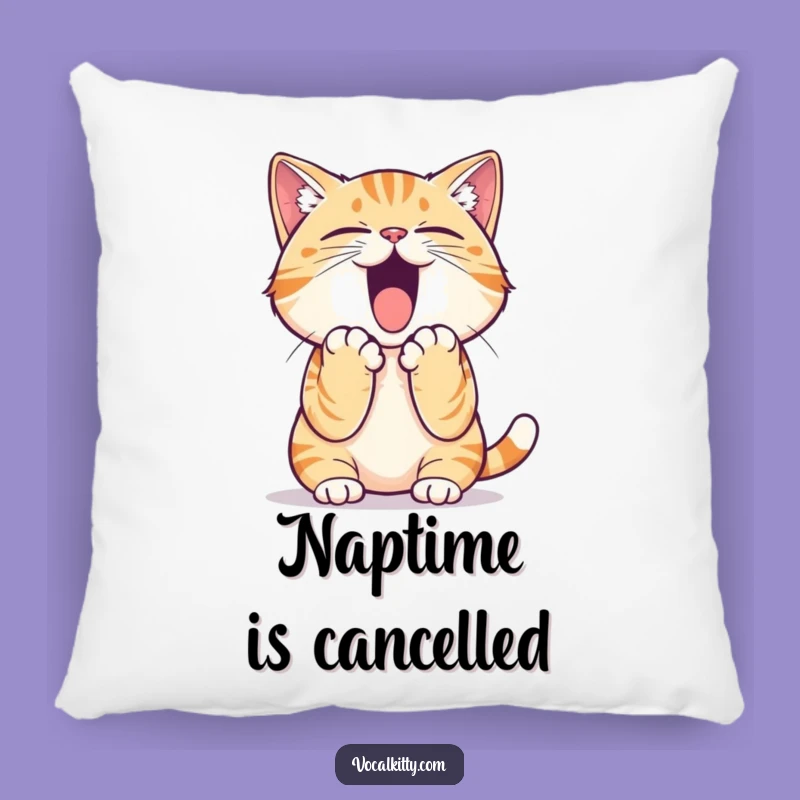 Funny Cat Yelling Pillow: Comfy and Hilarious Decor for Cat Fans