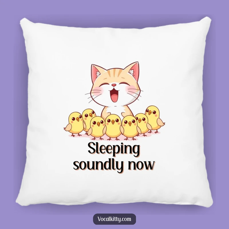 Funny Cat Loud Meow Pillow - Soft Bird Fright Cushion Gift