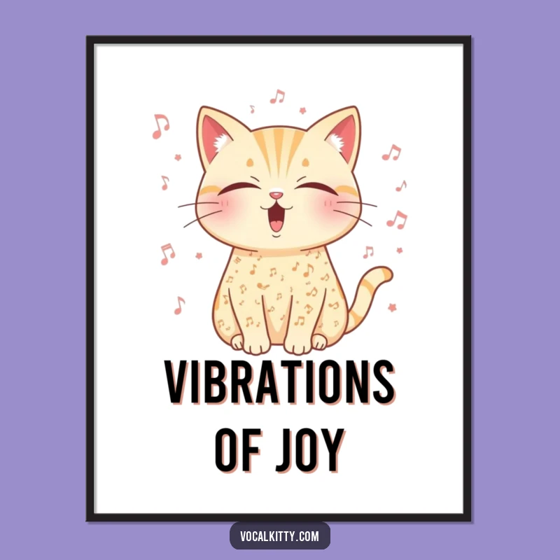 Funny Musical Cat Digital Art - Wall Art for the Harmonious Soul!