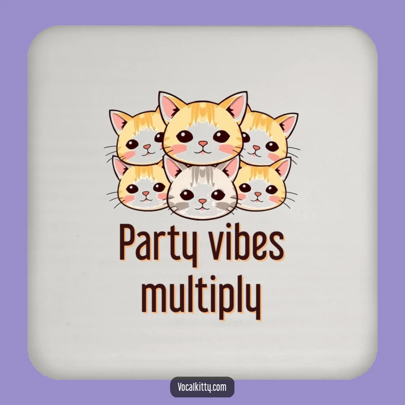 Funny Cat Coasters: Whisker Protection for Your Drinks, Perfect Gift Set