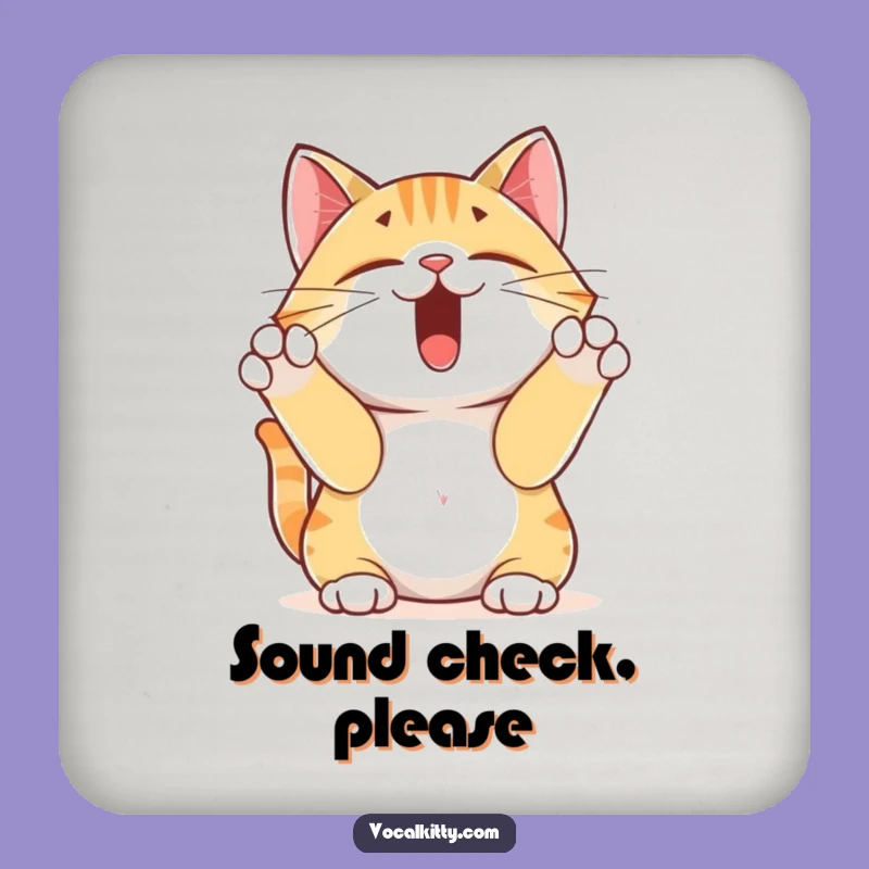 Funny Yodeling Cat Coasters: Protect Surfaces with Hilarious Feline Tunes