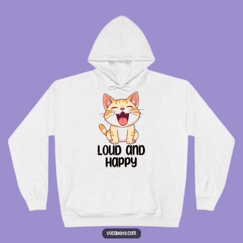 Funny Cat Hoodie: Joyful Roar, Loud Meow, Cozy & Funny Gift