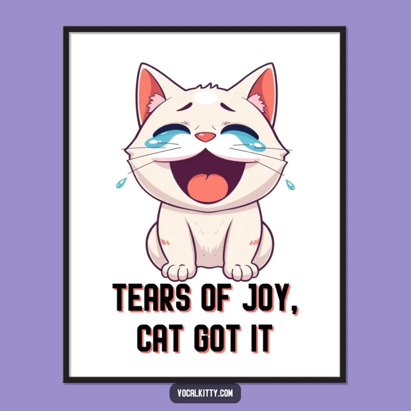 Free Printable Wall Art: Laughing Cat for a Comedic Decor Boost