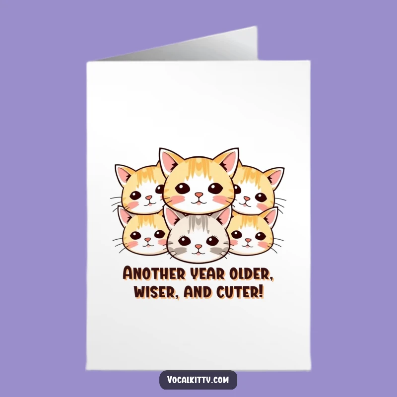 Free Printable Birthday Card: Whiskers Explosion Cats - Hilarious Downloadable Cheer