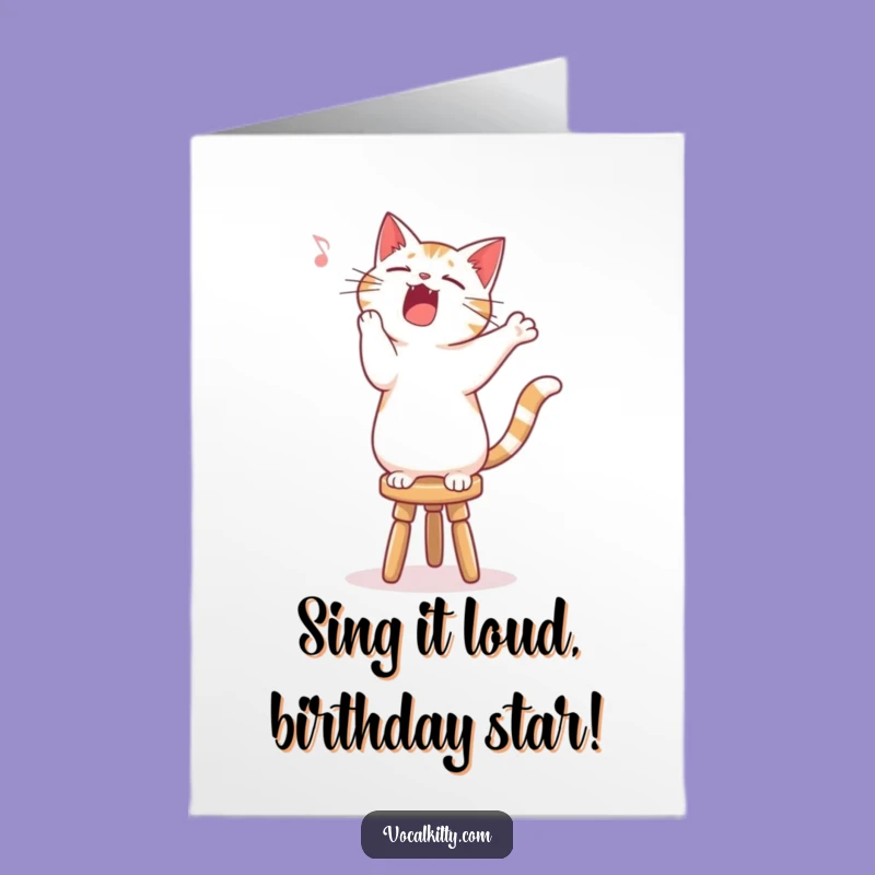 Free Printable Singing Cat Birthday Card: Show-Stopping DIY Downloadable Gift