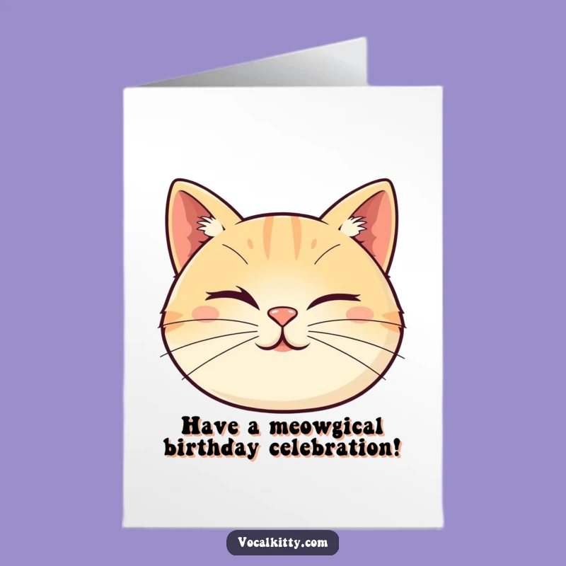 Free Printable Birthday Card: Winking Cat - Cheeky Downloadable Birthday Fun