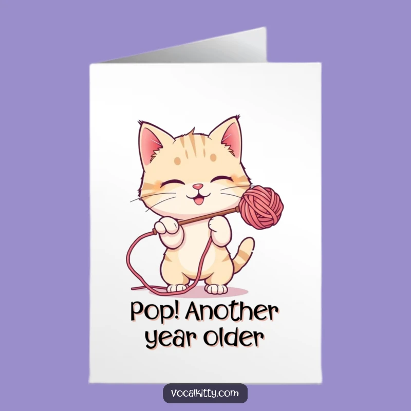 Free Printable Birthday Card: Bubble Cat Fun, Funny Downloadable Gift