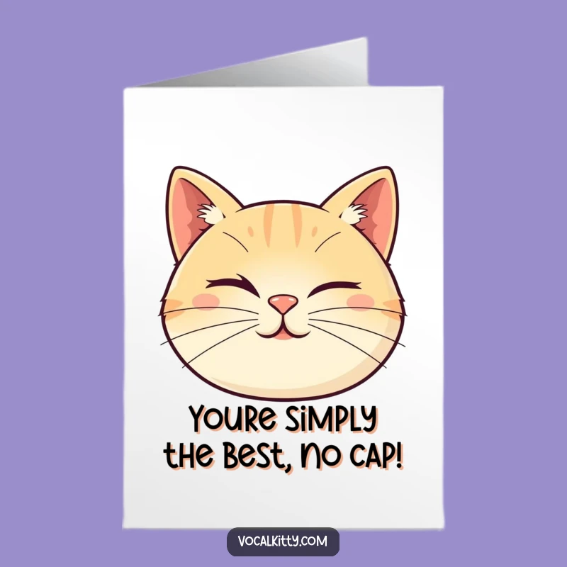 Free Printable Congrats Card: Winking Cat - Humorous Downloadable Celebration