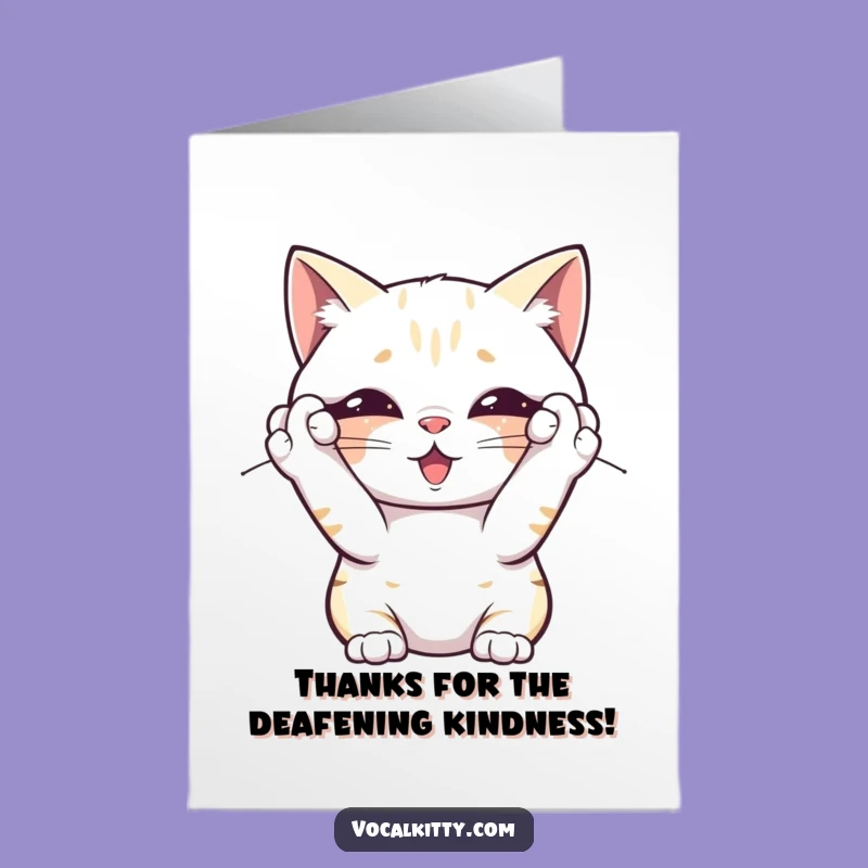 Free Printable Thank You Card: Overwhelmed Cat, Funny Downloadable Gift of Appreciation