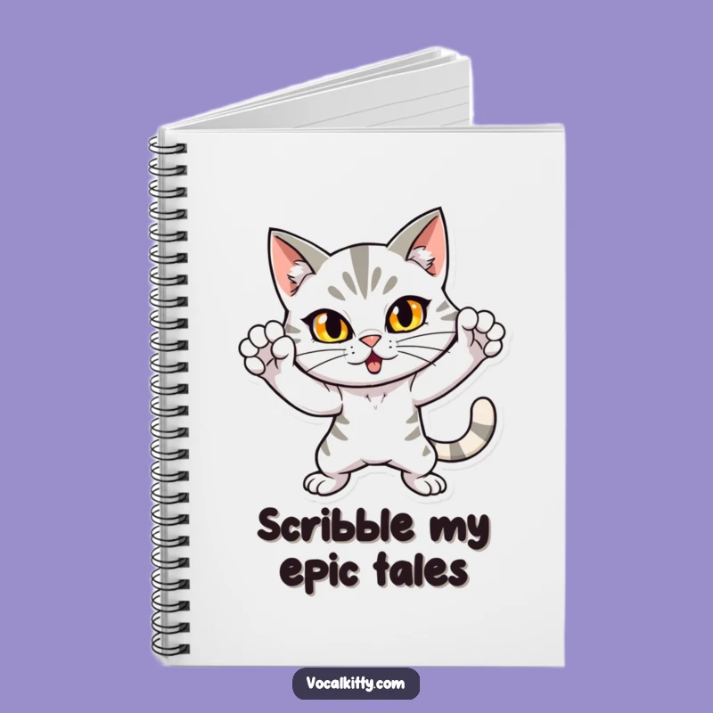Funny Dramatic Cat Notebook: Loud Ideas - Ideal Funny Gift