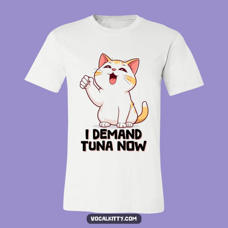 Funny Bellowing Cat T-Shirt: Dramatic Feline Apparel for Comedic Moments