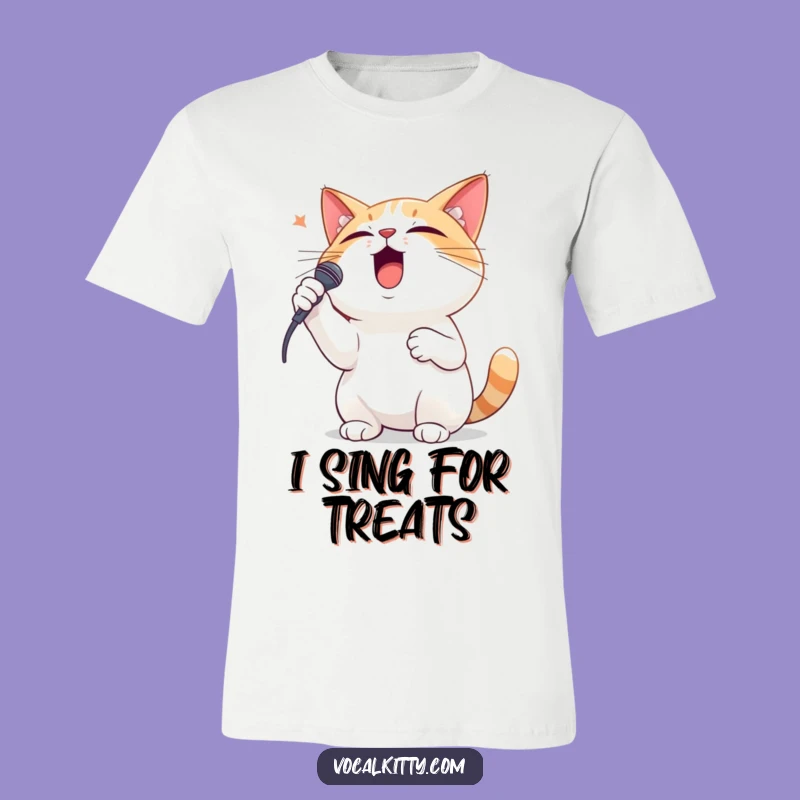 Funny Dramatic Cat Singing T-Shirt: Hilarious Feline Opera Star Tee