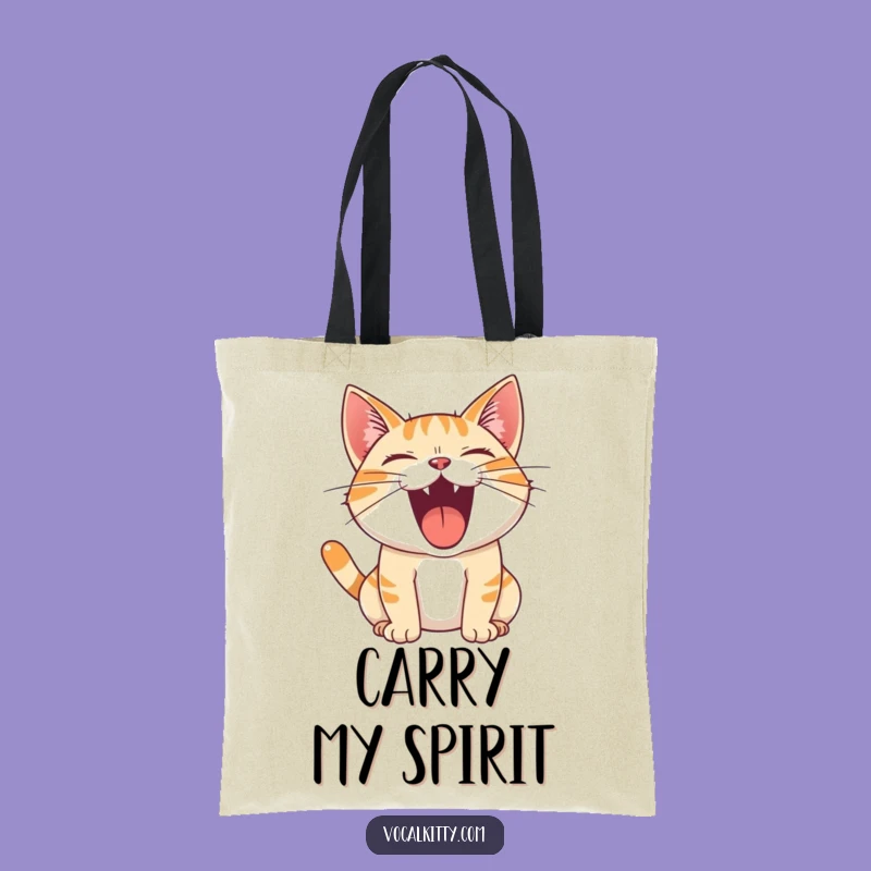 Funny Cat Tote Bag: Joyful Roar, Loud Meow, Practical & Funny Gift