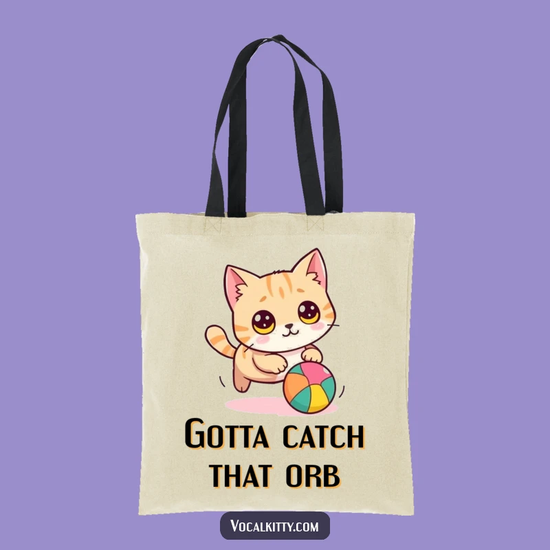 Funny Cat Chasing Ball Tote Bag: Your Go-To Hilarious and Practical Accessory