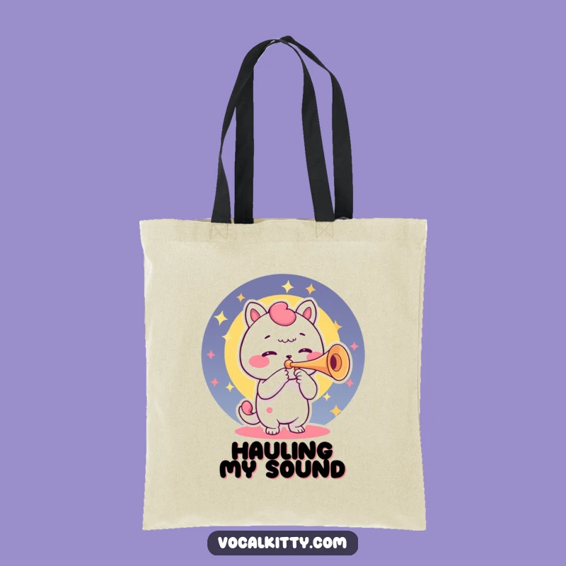 Funny Trumpet Voice Box Tote Bag: Character's Sound for Everyday