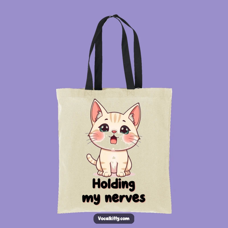 Funny Startled Cat Tote Bag - Carry Your Surprise with Humor