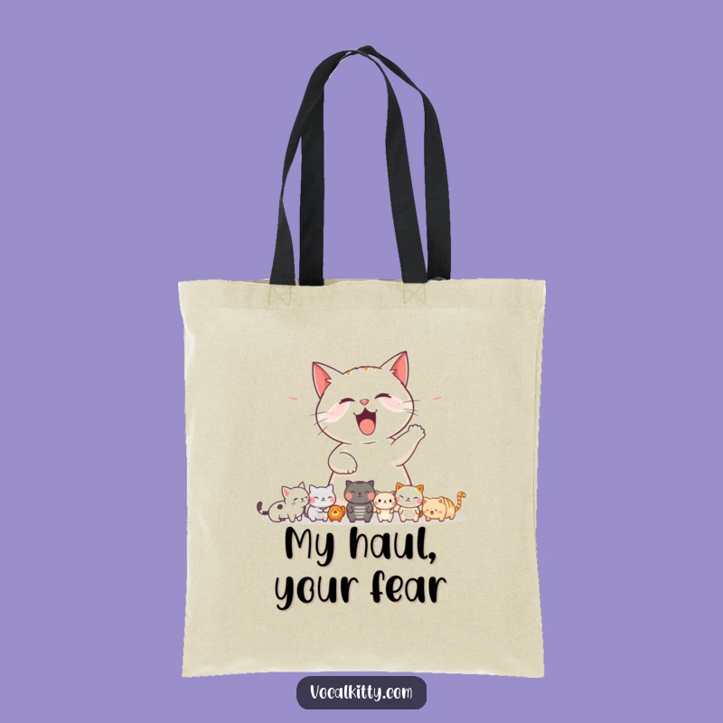 Funny Cat Startling Tote Bag: Carry Your Laughs and Chaos